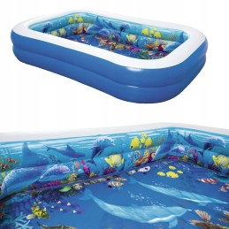 Bestway pripučiamas baseinas 262x172x51 cm 3D kristalai