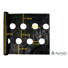 ⭐⭐Agrarinis audinys su skylutėmis sodinukams, 3 eilės, 110 cm pločio, daržovės, vaisiai⭐⭐