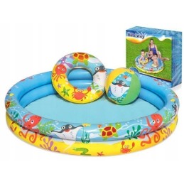 Pripučiamas baseinas 1 22x20 cm rutulinis ratas bestway 51124