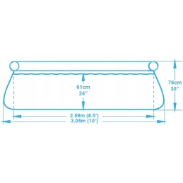 Bestway 57270 išsiplėtimo baseino 305x76 siurblio filtras