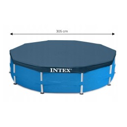 Päikesebasseini kate 305 intex basseini foolium