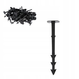 Žemės ūkio audinys, juodas, 1,1 x 50 m, 70 g/m2