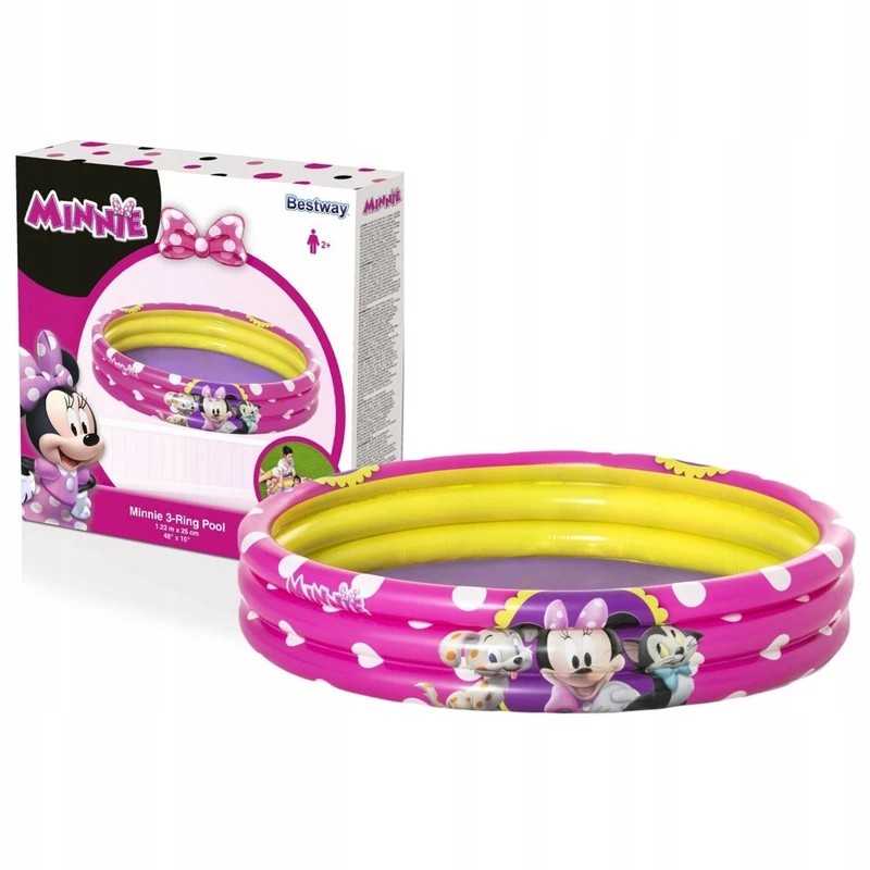 Nd24_10720 pripučiamas baseinas vaikams Minnie Mouse 122 x 25 cm bestway