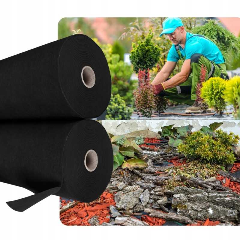 Agrowwoven juodas 1 6m 100g uv 30m bellushortus