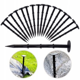 Juoda revento agrotekstilė 1,6 m x 50 m / 70g/m2 + inkarai