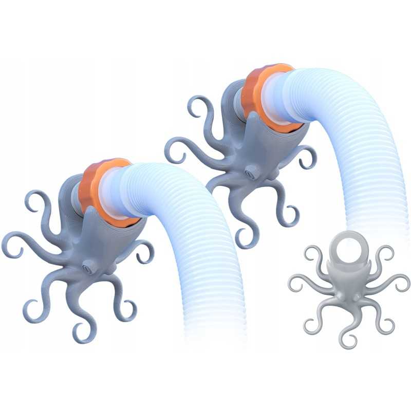 2x baseino vamzdžio atrama intex bestway baseinui su 32x38 redukcijos adapteriu