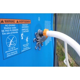 2x baseino vamzdžio atrama intex bestway baseinui su 32x38 redukcijos adapteriu