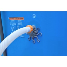 2x baseino vamzdžio atrama intex bestway baseinui su 32x38 redukcijos adapteriu