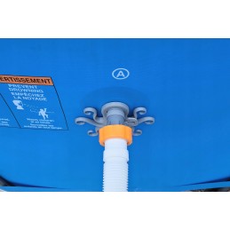 2x baseino vamzdžio atrama intex bestway baseinui su 32x38 redukcijos adapteriu