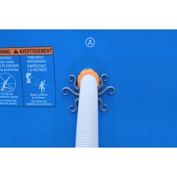 2x baseino vamzdžio atrama intex bestway baseinui su 32x38 redukcijos adapteriu