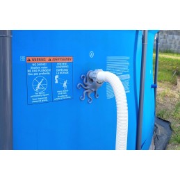 2x baseino vamzdžio atrama intex bestway baseinui su 32x38 redukcijos adapteriu