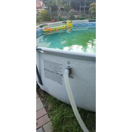 2x baseino vamzdžio atrama intex bestway baseinui su 32x38 redukcijos adapteriu