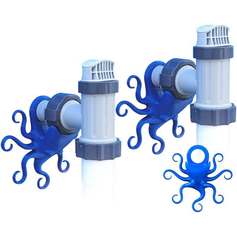 2x baseino vamzdžio atrama intex bestway baseinui su 32x38 redukcijos adapteriu