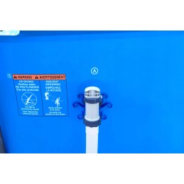 2x baseino vamzdžio atrama intex bestway baseinui su 32x38 redukcijos adapteriu