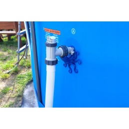 2x baseino vamzdžio atrama intex bestway baseinui su 32x38 redukcijos adapteriu