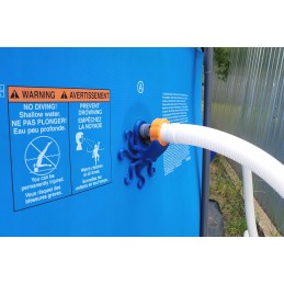 2x baseino vamzdžio atrama intex bestway baseinui su 32x38 redukcijos adapteriu