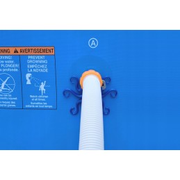 2x baseino vamzdžio atrama intex bestway baseinui su 32x38 redukcijos adapteriu