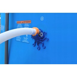 2x baseino vamzdžio atrama intex bestway baseinui su 32x38 redukcijos adapteriu