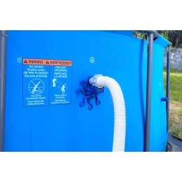 2x baseino vamzdžio atrama intex bestway baseinui su 32x38 redukcijos adapteriu