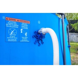 2x baseino vamzdžio atrama intex bestway baseinui su 32x38 redukcijos adapteriu