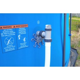 2x baseino vamzdžio atrama intex bestway baseinui su 32x38 redukcijos adapteriu