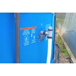 2x baseino vamzdžio atrama intex bestway baseinui su 32x38 redukcijos adapteriu