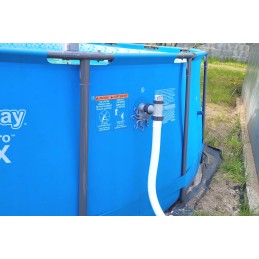 2x baseino vamzdžio atrama intex bestway baseinui su 32x38 redukcijos adapteriu