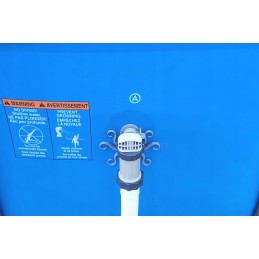 2x baseino vamzdžio atrama intex bestway baseinui su 32x38 redukcijos adapteriu