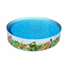 Dinozaurų besiplečiantis sodo baseinas 244 cm x 46 cm bestway 55001