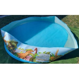 Dinozaurų besiplečiantis sodo baseinas 244 cm x 46 cm bestway 55001