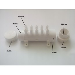 Kolektorius 10 SPA oro purkštukų PVC 33 5 mm