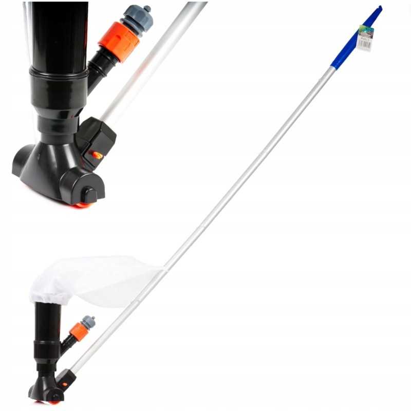 Baseino dulkių siurblys, pilnas baseino valymo rinkinys, teleskopinis stulpas