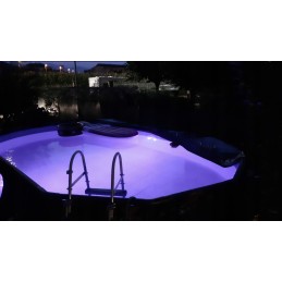 Baseino apšvietimas, 4 vnt. povandeninis LED baseino apšvietimas