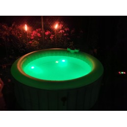 Baseino apšvietimas, 4 vnt. povandeninis LED baseino apšvietimas