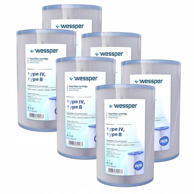 6x siurblio filtrai, keitimas Bestway type IV