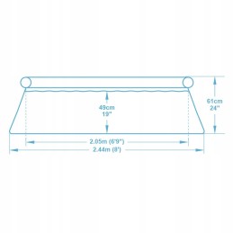 Išplečiamasis sodo baseinas 244 x 61 cm 9in1 bestway 5