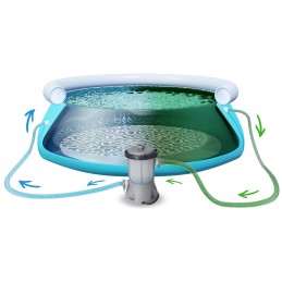 Sodo plėtimosi baseinas vaikams su pompa 305x76cm bestway 57270