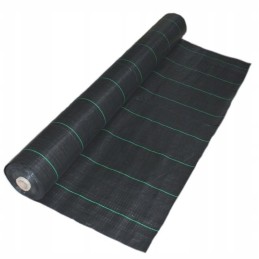 Žemės ūkio audinys mulčiavimas nuo piktžolių juoda 40 x 100 mb 90 g