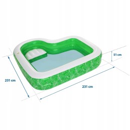 Inflatable garden pool bestway 231x231x51cm