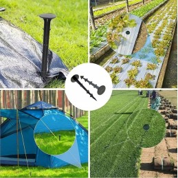 300 vnt x 15 cm lenkiškų kaiščių kaiščiai agrotekstilei inkarai agrotekstilei