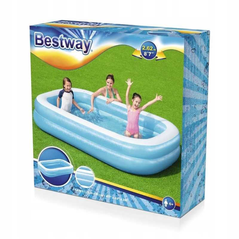 Bestway šeimos sodo baseinas 262 x 175 x 51 cm