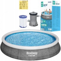 Bestway 57376 išsiplėtimo baseino 396x84 filtro siurblys