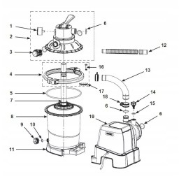 Siurblio smėlio bako spaustukas 13081intex