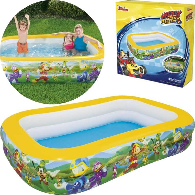 Bestway pripučiamas baseinas Mickey Mouse didelis 262x175x51