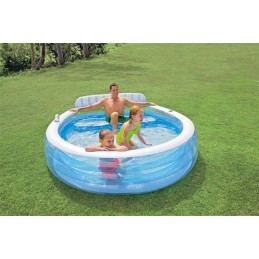 Sodo baseinas su sėdynėmis 229x218cm intex 57190