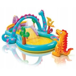 Dinoland pripučiama žaidimų aikštelė dėžėje