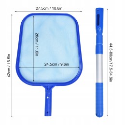 Dulkių siurblio rinkinys baseino valymui su teleskopiniu koteliu