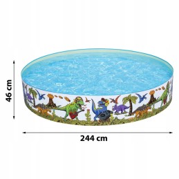 Dinozaurų sodo baseinas 244x46cm bestway 55001