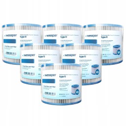 6x siurblio filtras, skirtas Bestway Lay Z Spa Jacuzzi įdėklo VI 60311 pakeitimui