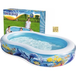 Bestway vaikiškas pripučiamas baseinas 262x157cm 54118